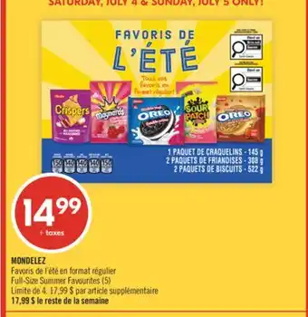 Pharmaprix MONDELEZ Full-Size Summer Favourites offer