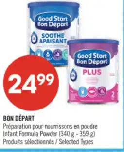 Pharmaprix BON DÉPART Infant Formula Powder (340 g - 359 g) offer