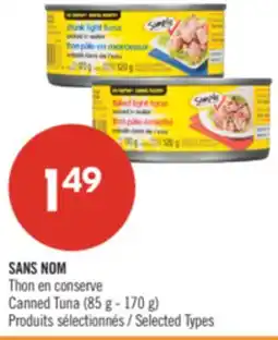Pharmaprix NO NAME Canned Tuna offer