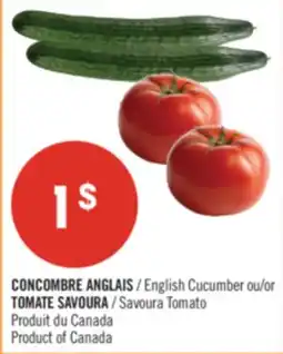 Pharmaprix English Cucumber or Savoura Tomato offer