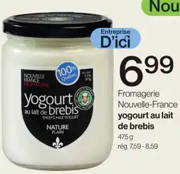 Avril Fromagerie Nouvelle-France yogourt au lait de brebis offer