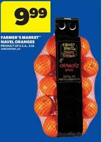 Real Canadian Superstore Farmer's market navel oranges offer
