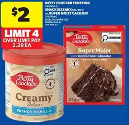 Real Canadian Superstore Betty crocker frosting offer