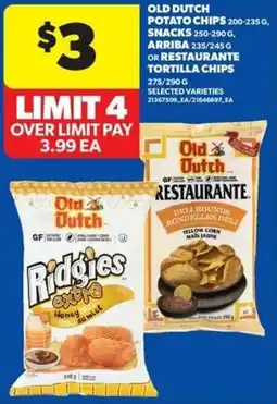 Real Canadian Superstore Old dutch potato chips offer