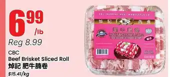 Btrust Supermarket CBC Beef Brisket Sliced Roll offer