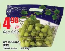 Btrust Supermarket Green Grape offer