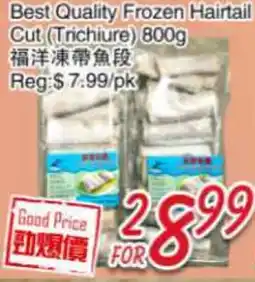 Foody Mart Best Quality Frozen Hairtail Cut (Trichiure) offer