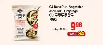 Galleria Supermarket CJ Duru Duru Vegetable and Pork Dumplings offer