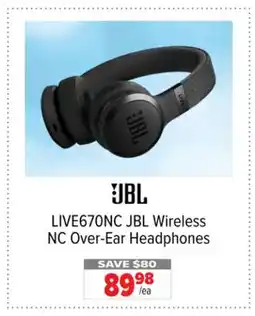 2001 Audio Video LIVE670NC JBL Wireless NC Over-Ear Headphones offer
