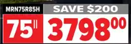 2001 Audio Video MRN75R85H 75 SAMSUNG R85H 4K VISION AI SMART TV offer