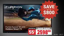 2001 Audio Video FDUP55CSA Furrion Aurora 4K UHD Outdoor Smart TV offer