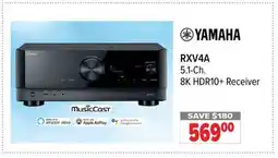 2001 Audio Video RXV4A YAMAHA 5.1-Ch. 8K HDR10+ Receiver offer