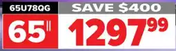 2001 Audio Video HISENSE 65U78QG - 65 MINI-LED 165HZ 3000 NIT offer