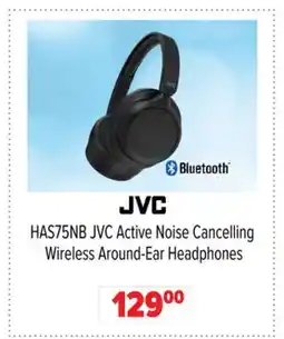 2001 Audio Video JVC HAS75NB JVC Active Noise Cancelling Wireless Around-Ear Headphones offer