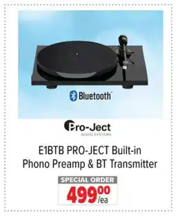 2001 Audio Video E1BTB PRO-JECT Built-in Phono Preamp & BT Transmitter offer