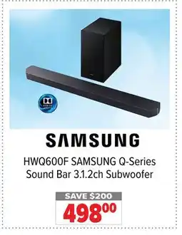 2001 Audio Video HWQ600F SAMSUNG Q-Series Sound Bar 3.1.2ch Subwoofer offer