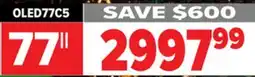 2001 Audio Video OLED77C5 LG OLED EVO AI C5 4K SMART TV 2025 77 offer