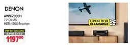 2001 Audio Video AVRX2800H - RECEIVER 7.2C 8K ATMO DTSX HEOS offer
