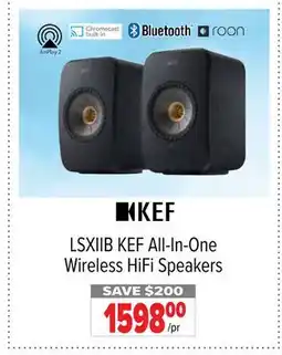 2001 Audio Video LSXIIB KEF All-In-One Wireless HiFi Speakers offer