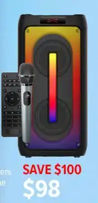 2001 Audio Video BTS3668 RAGE BLUETOOTH PARTY SPEAKER offer