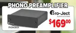 2001 Audio Video PRO-JECT AUDIO SYSTEMS PHONO PREAMPLIFIER offer