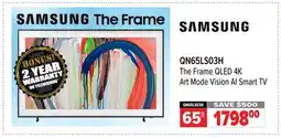 2001 Audio Video The Frame QLED 4K Art Mode Vision AI Smart TV Samsung 65 offer