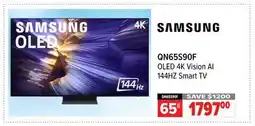 2001 Audio Video QN65S90F SAMSUNG OLED 4K Vision AI 144HZ Smart TV 65 offer