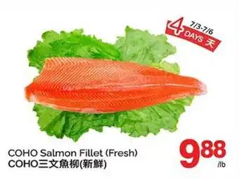 T&T Supermarket COHO SALMON FILLET offer