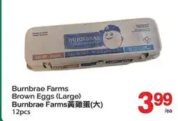 T&T Supermarket BURNBRAE FARMS BROWN EGGS, 12pcs offer