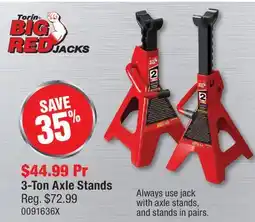 PartSource Torin Big Red Jacks 3-Ton Axle Stands offer