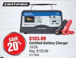 PartSource Certified Battery Charger 10/2A offer