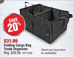 PartSource Folding Cargo Bag Trunk Organizer offer