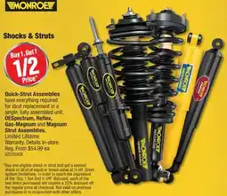 PartSource Monroe Shocks & Struts offer