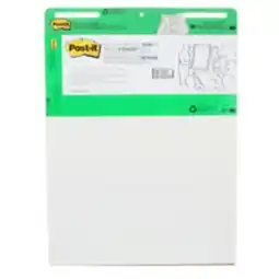 Staples Post-it Recycled Self-Stick Easel Pad, 25 x 30, White, 30 Sheets offer