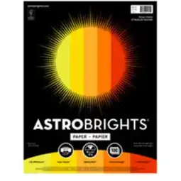 Staples Astrobrights Colour Paper - 8.5 x 11 - Solar Sparks offer