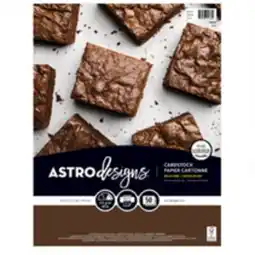Staples Astrodesigns Cardstock - 8.5 x 11 - Brown offer