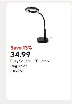 Staples Sully Square LED Lamp offer