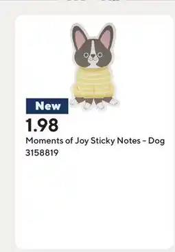 Staples Moments of Joy Sticky Notes - Dog offer