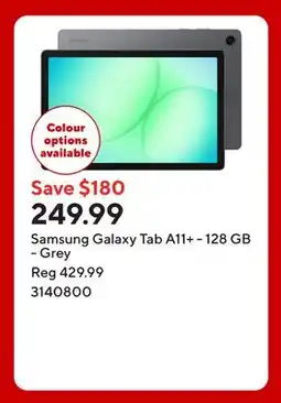 Staples Samsung Galaxy Tab A11+ - 128 GB - Grey offer