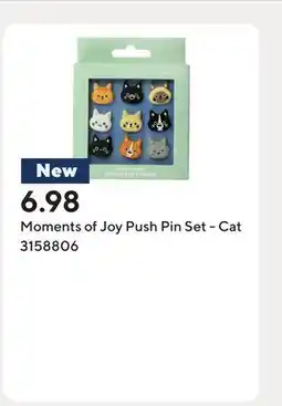 Staples Moments of Joy Push Pin Set - Cat offer