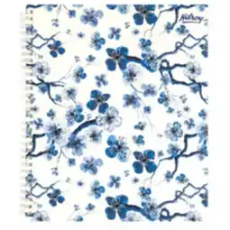Staples Hilroy Twilight Bloom Notebook - 10-1/2 H x 8 W - 160 Pages - White offer