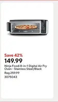 Staples Ninja Foodi 8-in-1 Digital Air Fry Oven - Stainless Steel/Black offer