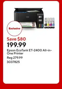 Staples Epson EcoTank ET-2400 All-in-One Printer offer