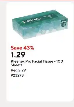 Staples Kleenex Pro Facial Tissue - 100 Sheets offer