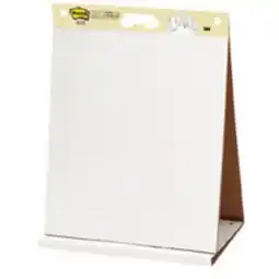 Staples Post-it Tabletop Easel Pad with Built-in Stand and Carry Handle, 20 x 23, White, 20 Sheets Per Pad offer