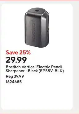 Staples Bostitch Vertical Electric Pencil Sharpener - Black (EPS5V-BLK) offer