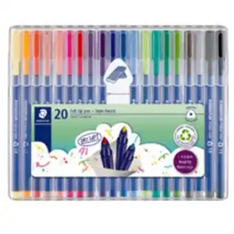 Staples Staedtler Triplus Broadliner Pens Assorted offer