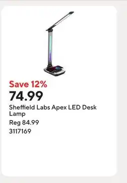Staples Sheffield Labs Apex LED Desk Lamp offer