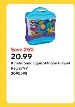 Staples Kinetic Sand SquishMotion Playset offer