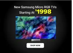 Visions Electronics New Samsung Micro RGB TVs offer